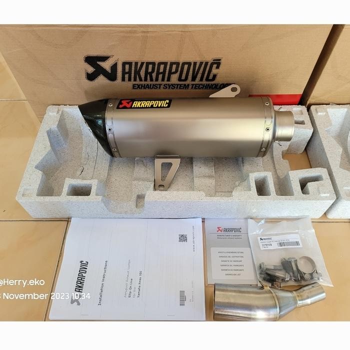 ASLI Akrapovic X Slovenia READY STOCK