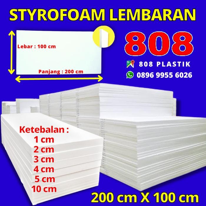 

Styrofoam EPS Lembaran 200 X 100 CM Sterofoam Lembar