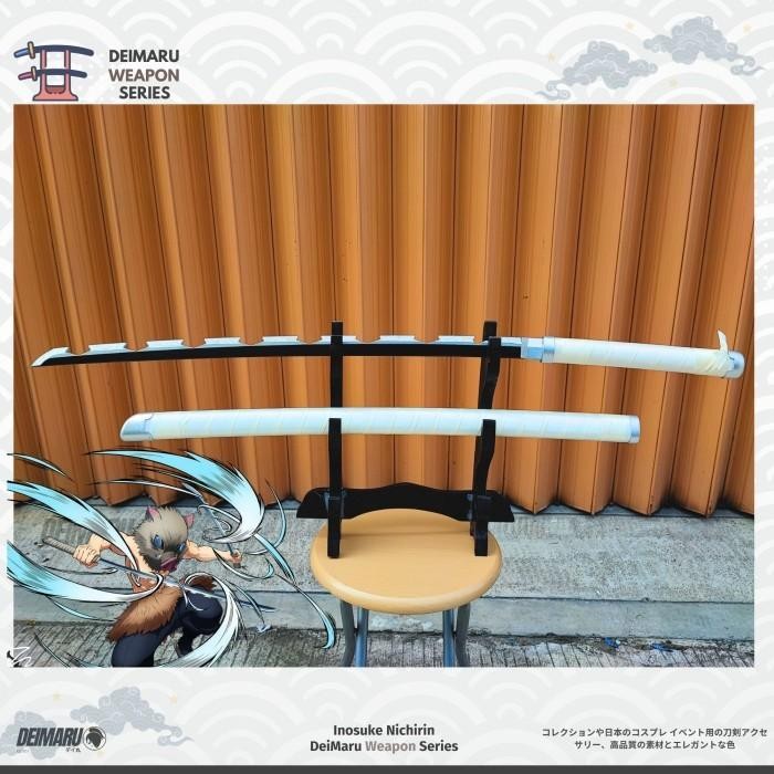 Replika Pedang Inosuke Nichirin Kimetsu No Yaiba - Pedang Kayu