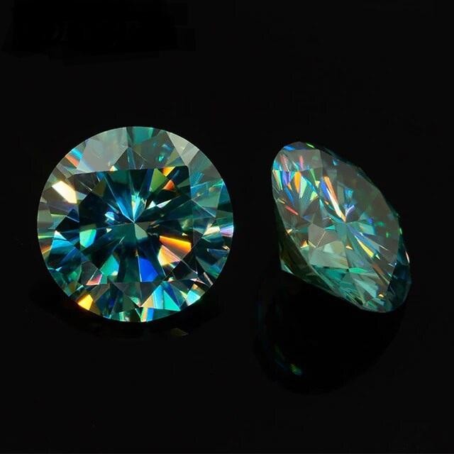Pilihan- Moissanite Diamond Sertifikat Blue Color Vvs1