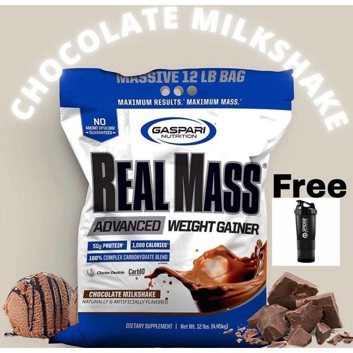 Realmass real mass 12lbs gaspari nutrition massgainer 12lbs