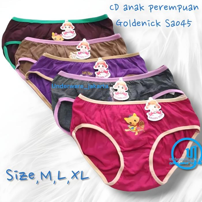 Pilihan- [ 6 Pcs ] Cd Golden Nick Kids Sa 045 Fashion Celana Golden Nick Anak Perempuan Warna