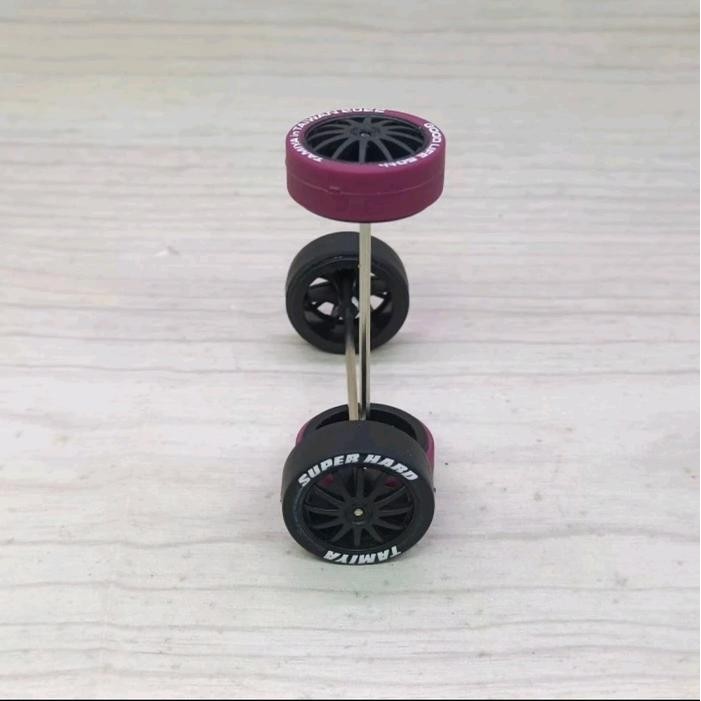 Pilihan- Tamiya Ban Custom Maroon Dan Super Hard Buat Sd/Bmax Original Tamiya