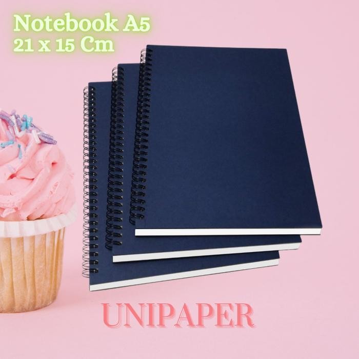 

New NOTEBOOK JOURNAL A5 SPIRAL/BUKU TULIS MOTIF GARIS,TITIK,KOTAK,POLOS