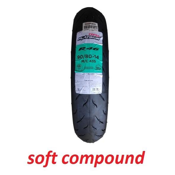 Ban Corsa R46 R 46 90/80-14 Soft Compound Ring 14 Tubeless