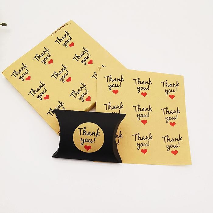 SALE 100PCS KOTAK KADO PILLOW BOX BESAR BANTAL KOTAK BOX PACKAGING DENGAN TALI RAMI DAN STIKER