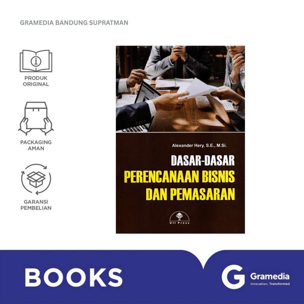 Gramedia Bandung Supratman | DASAR - DASAR PERENCANAAN BISNIS DAN PEMASARAN | Buku Bisnis dan Ekonom