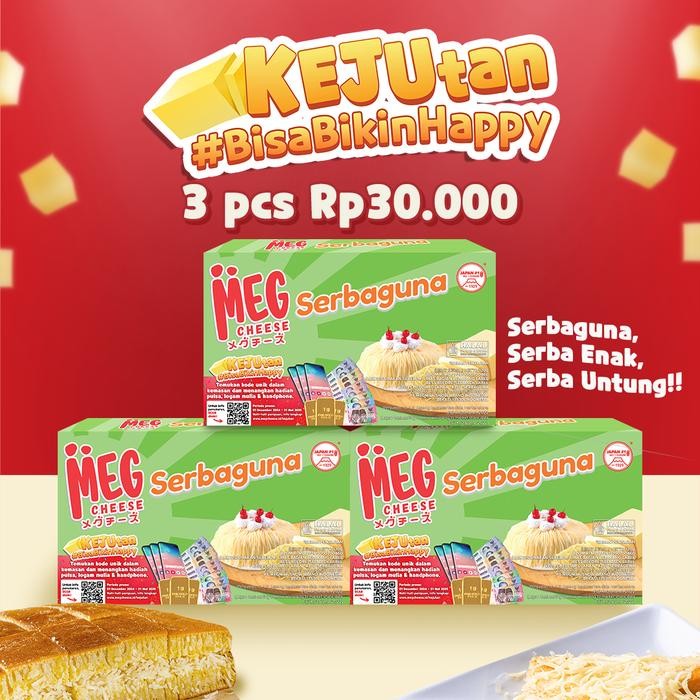 

Pilihan- Meg Cheese Serbaguna Kemasan Khusus 120Gr (3 Pcs)