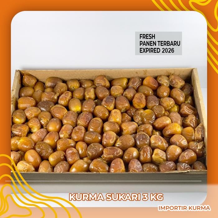 Pilihan- Kurma Sukari 3 Kg / Kurma Sukkari / Sukari Basah / Sukari Premium