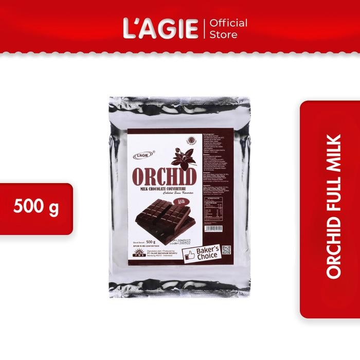 

Lagie Coklat Couverture Blok Orchid Full Milk 500gr