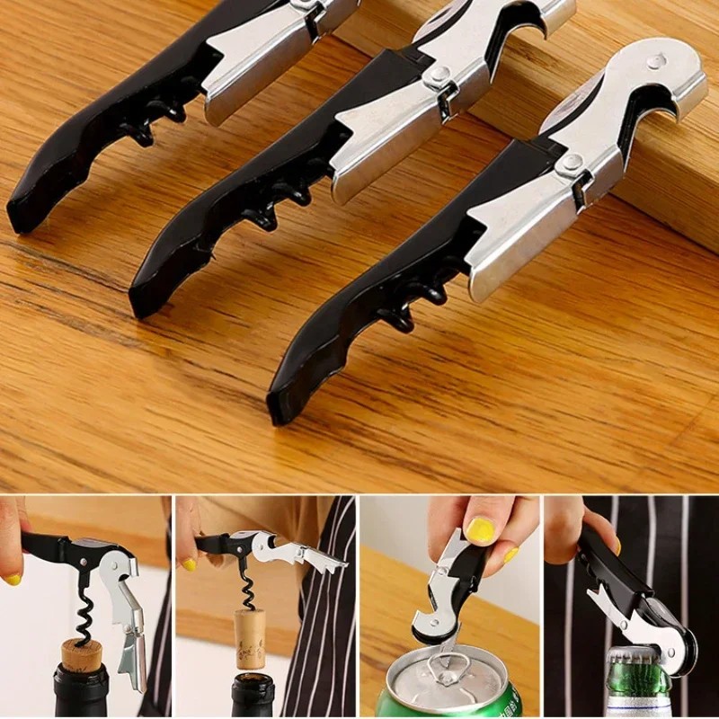 IMPORT Professional Multifunction Wine Bottle Opener Stainless Steel Red Wine Opener Portable Screw
