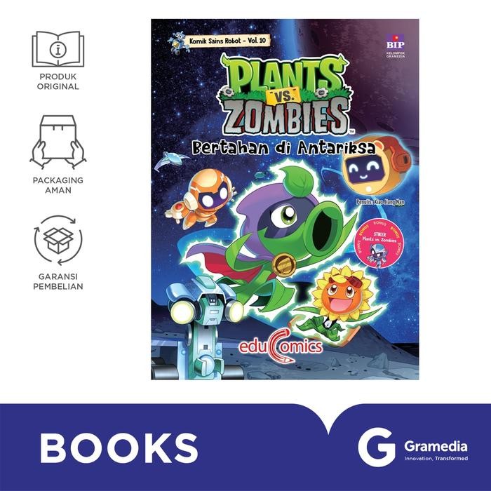 

PROMO! Buku Educomics Plants Vs Zombies Komik Sains Robot 10 Bertahan di Antariksa