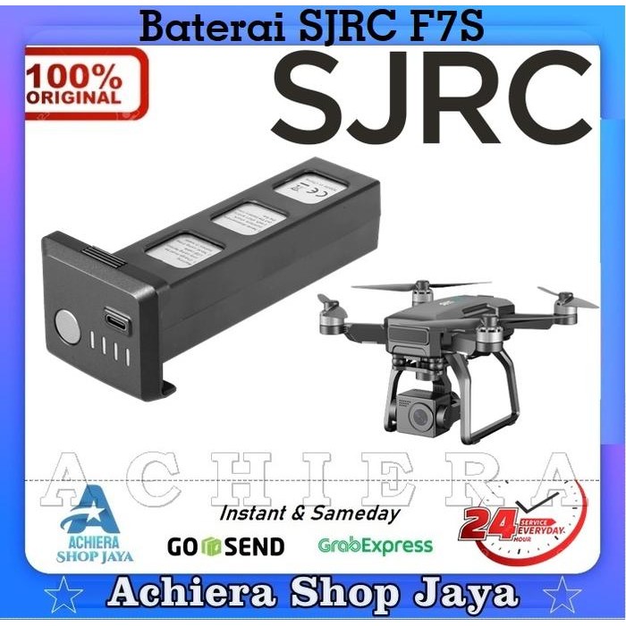 Battery Drone SJRC F7 F7s 4K Pro Type-C 11.1V 2600mAh Baterai