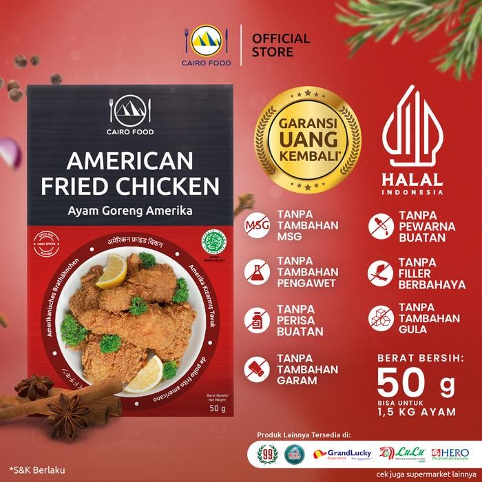 

Stok Baru Bumbu Ayam Goreng Amerika - Cairo Food