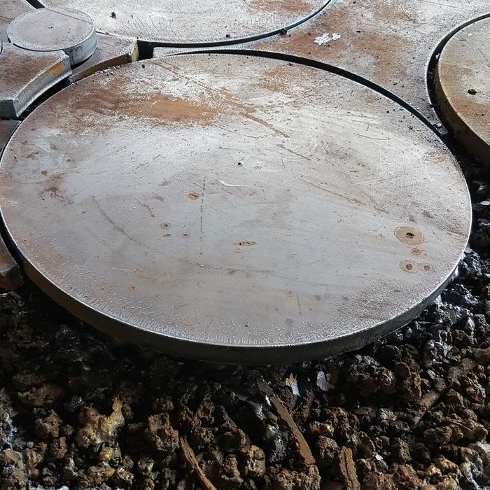 plat besi 50mm x od 133mm