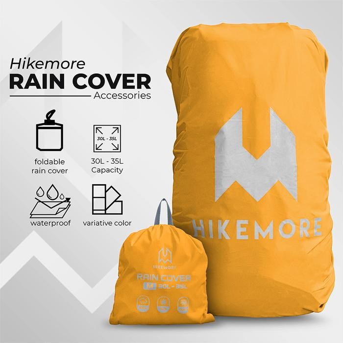 Eiger Sport - Rain Cover Tas Ransel Sekolah Waterproof Size M 30-35 Liter