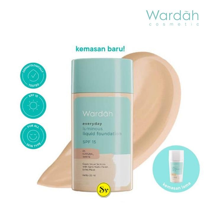 Wardah Everyday Luminous Liquid Foundation Alas Bedak