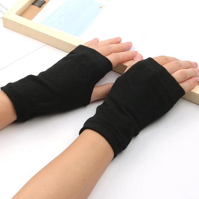 TERMURAH Sarung Tangan Kaos Tangan Akhwat Muslimah Handsock Manset Katun PD-01 READY STOCK