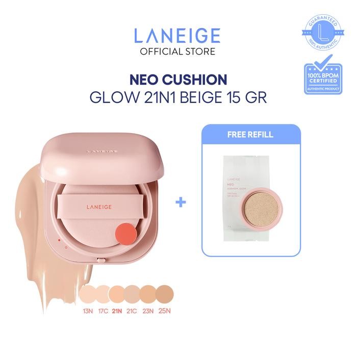 Pilihan- Laneige Neo Cushion Glow 15Gr + Free Refill