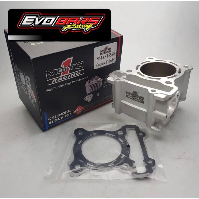 BLOK MOTO 1 NMAX AEROX 63MM CERAMIC CYLINDER BLOK ONLY