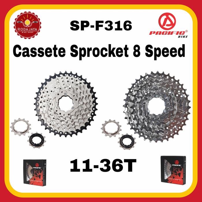 Ready PASIFIC SP-F316 Cassete Sprocket 8 Speed 11-36T