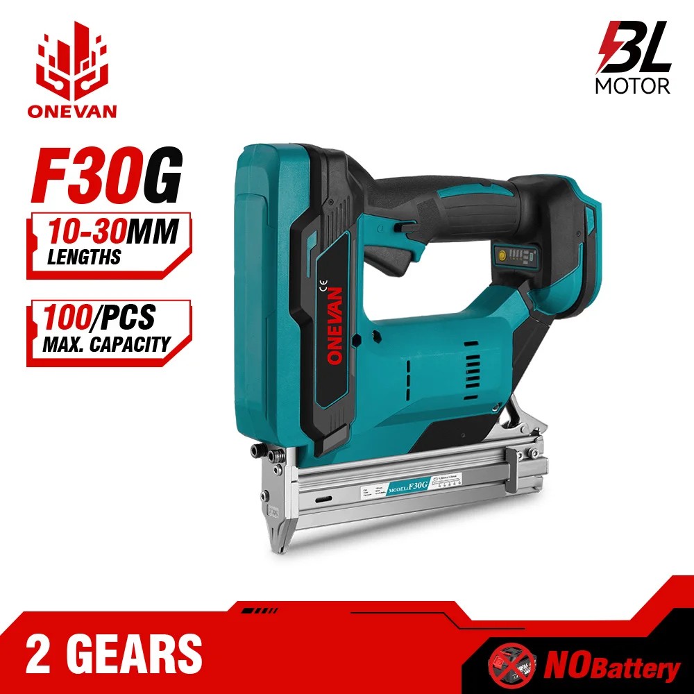Pustakaashopp ONEVAN Wireless Electric Nail Gun F30G Nailer Stapler Framing Nailer Tacker Gun Woodwo