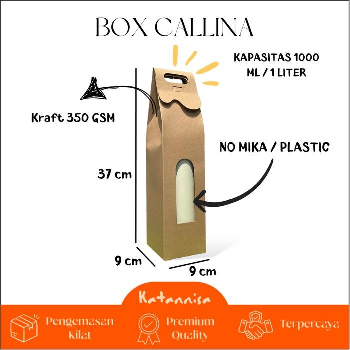 CALLINA 1000 ML 1 Liter Box Souvenir Packaging Botol Tumbler Termos