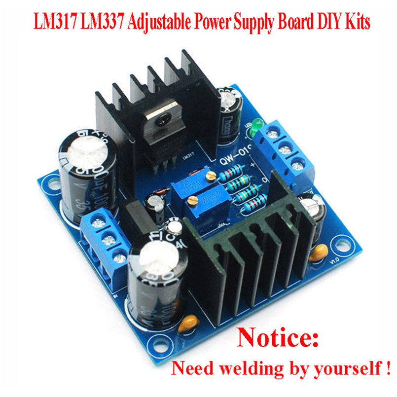 LM317 LM337 Adjustable Filter Voltage Regulator Power Supply Board
