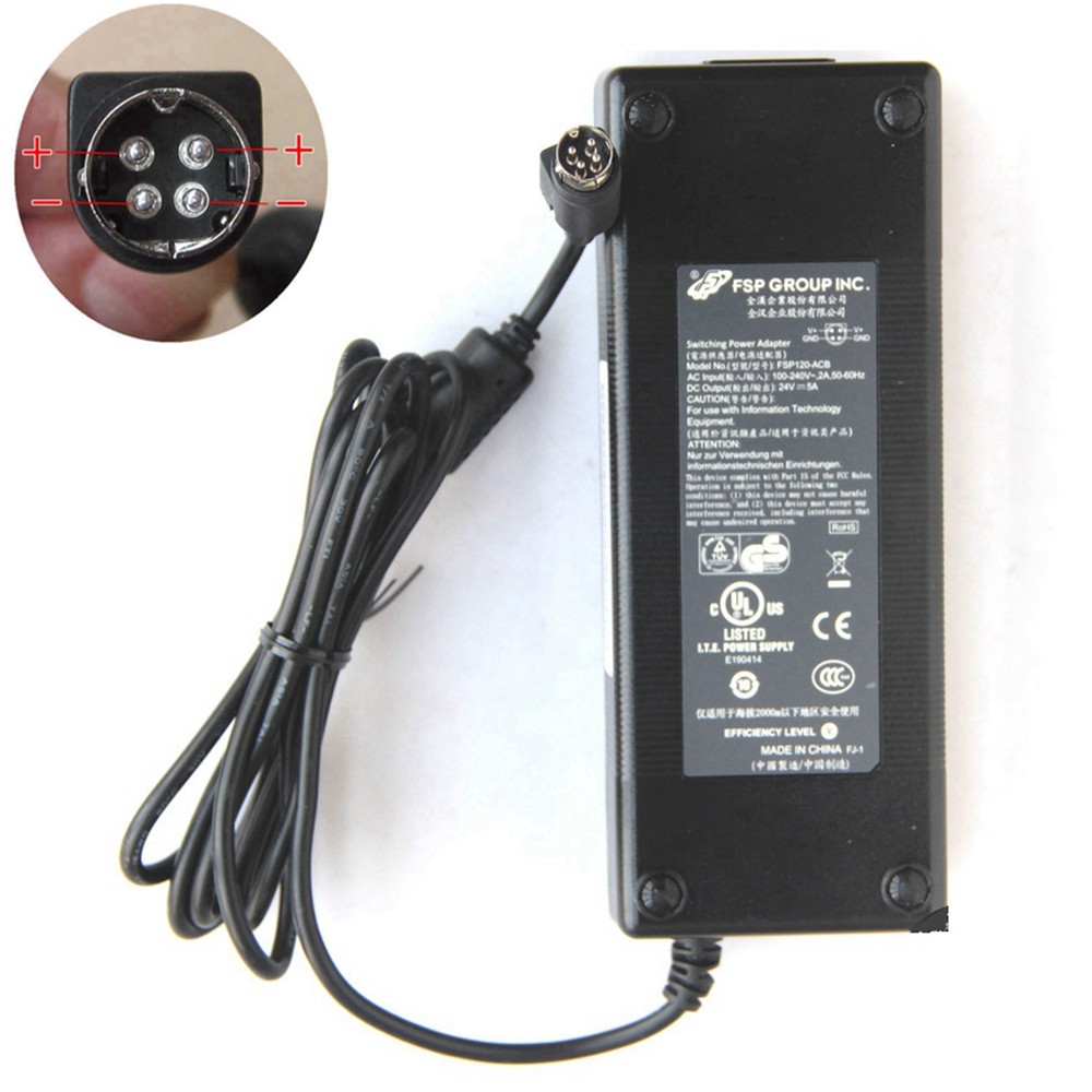 Genuine FSP 24V 5A 120W 4PIN FSP120-ACB FSP120-ACA AC Adaptor For