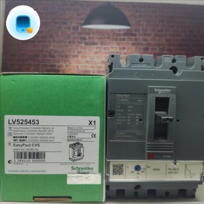 MCCB Breaker CVS250N 3P 250A TM250D 3Pole CVS250N 3Phase 250A