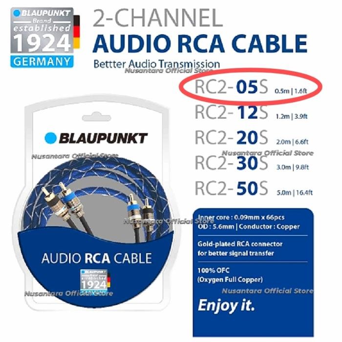KABEL RCA BLAUPUNKT ORIGINAL RCA CABLE 0.5M