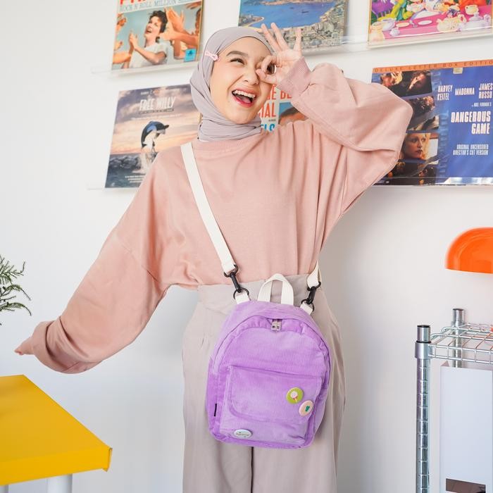 Top Himeku YOMI MINI Backpack - Tas Kecil Multifungsi - Backpack Slingbag - Ransel Corduroy