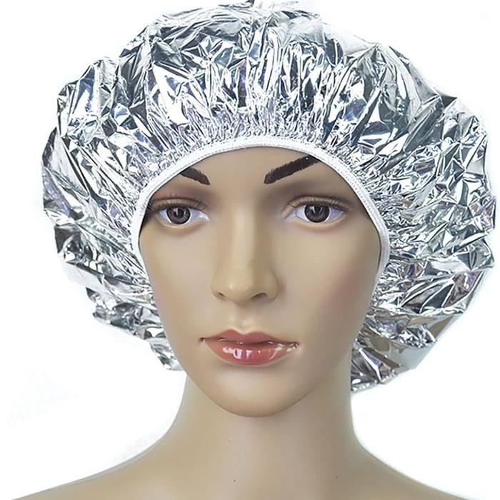Shower cap Alumunium Foil peredam panas foil alumunium