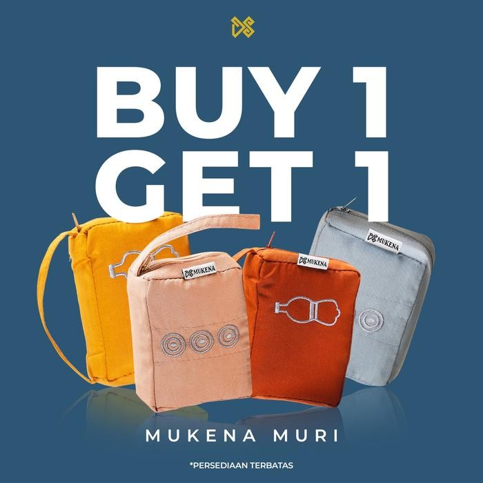 Sale Ds Modest - Mukena Travel Waterproof Rekor Muri Promo Beli 1 Gratis