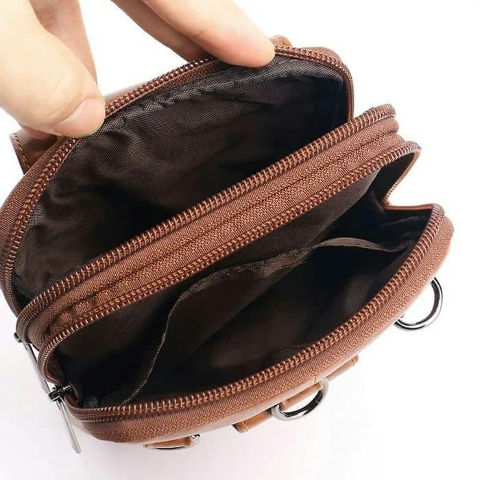 Terbagus Tas Selempang Tas Kulit Asli Tas Handphone Dompet Hp 1670 Terlariss 