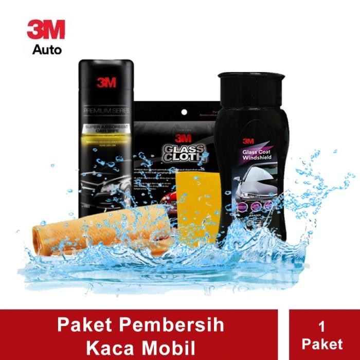 3M Paket Perawatan Pembersih Kaca Mobil - Windshield, 37804, Car Wipe