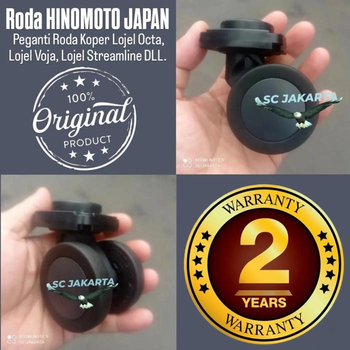 Roda Pengganti Koper Lojel, Roda Double Hinomoto Japan .