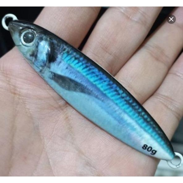 metal jig colt sniper 3D motif ikan asli full( GID ) Glow in the dark 100 gram 30 gram 40 gram