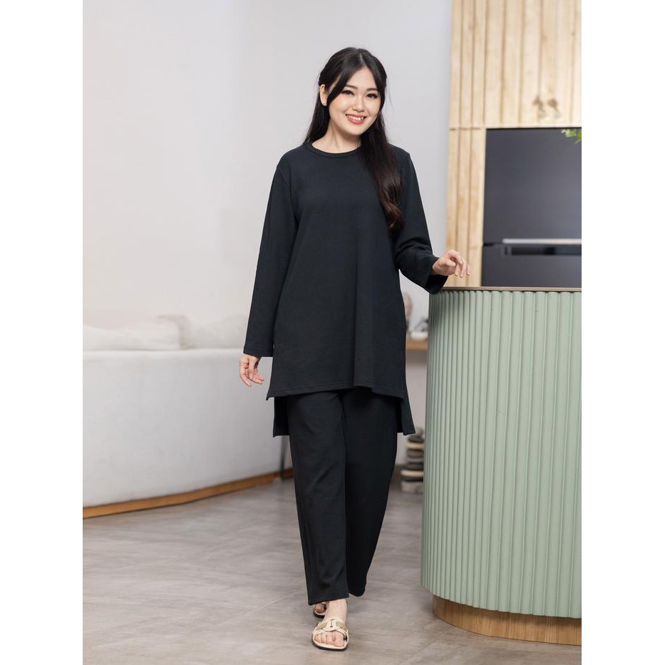FOREVER SWEET One Set Tunik Knit Amira Setelan Wanita Baju Cantik Nyaman