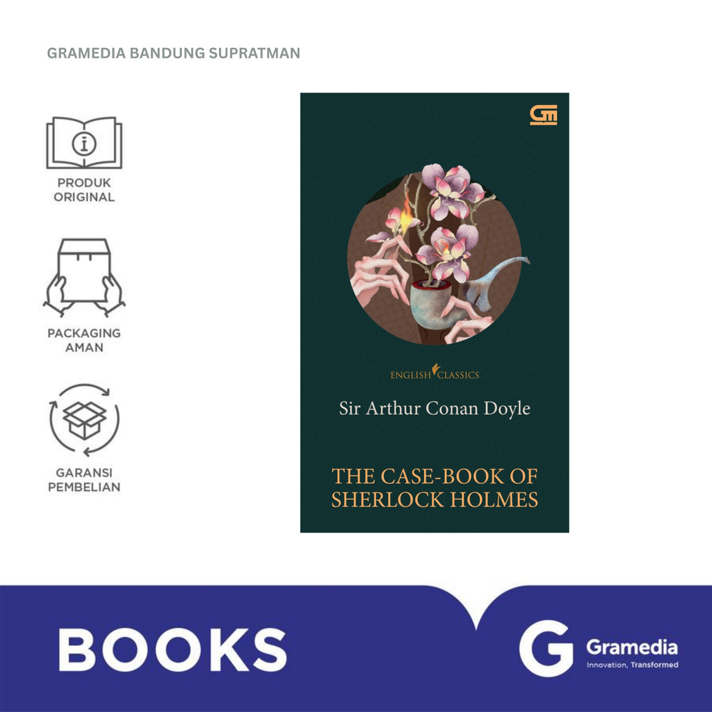Gramedia Bandung Supratman | Buku Novel ENGLISH CLASSICS: THE CASE-BOOK OF SHERLOCK HOLMES | Buku No