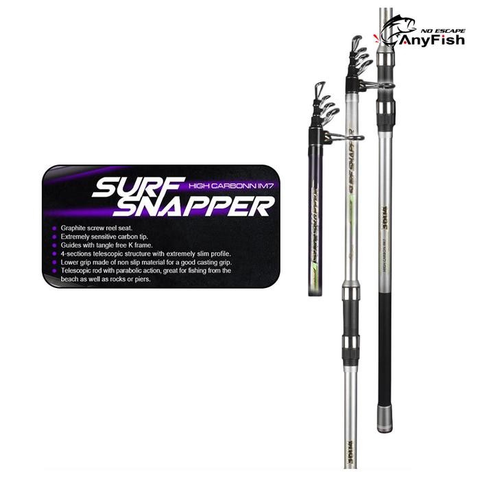 Ready Anyfish SURF SNAPPER (S TELE) Fishing Rod Jorang Pancing Surf Antena