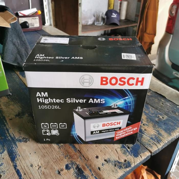 Aki Alphard / Bosch Silver Ams 105D26L / 80D26L / 12V85Ah/ Aki Pajero