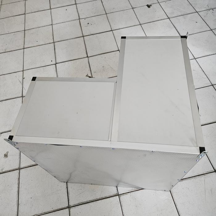 rak gantung lemari dapur kitchen set atas aluminium sudut