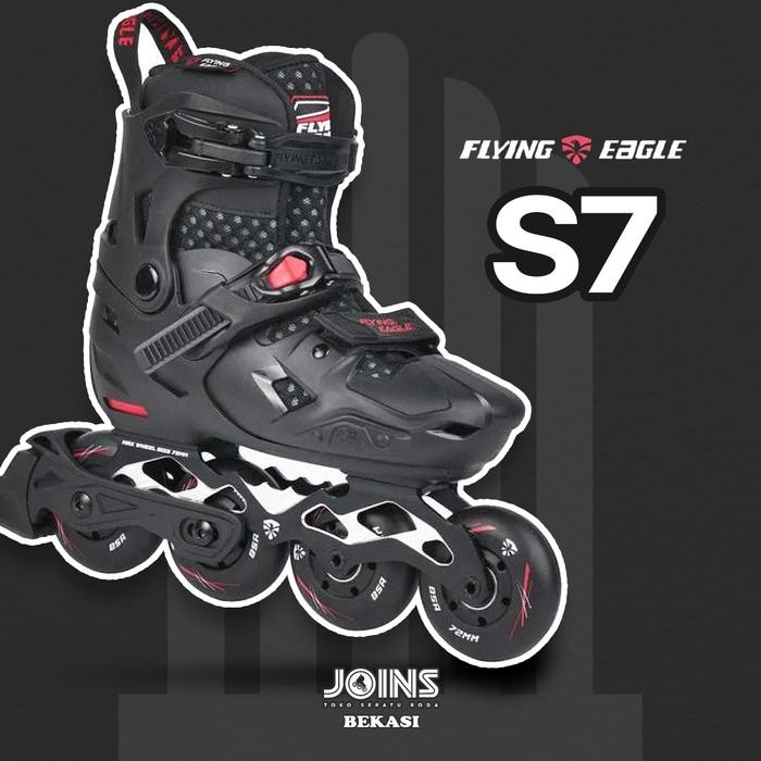 Sepatu Roda Inline Skate Anak Flying Eagle S7 Black