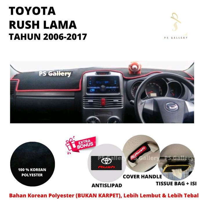 Alas Dasbor Mobil Rush Lama Tahun 2006-2017 Aksesoris Cover Dashboard Premium