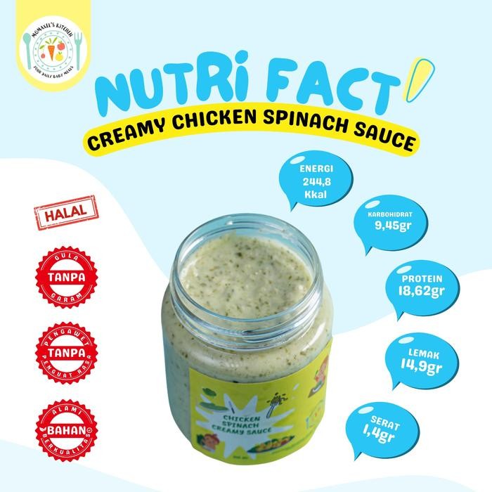 Breakfeast- Creamy Chicken Spinach Sauce (Mpasi Frozen)