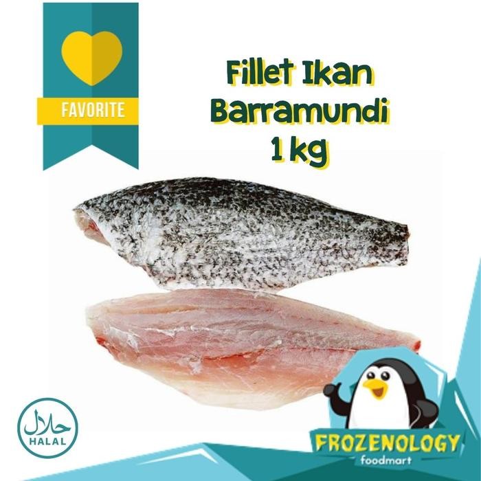 Instanbisa- Ikan Barramundi Fillet Kakap Putih Skin-On 1 Kg