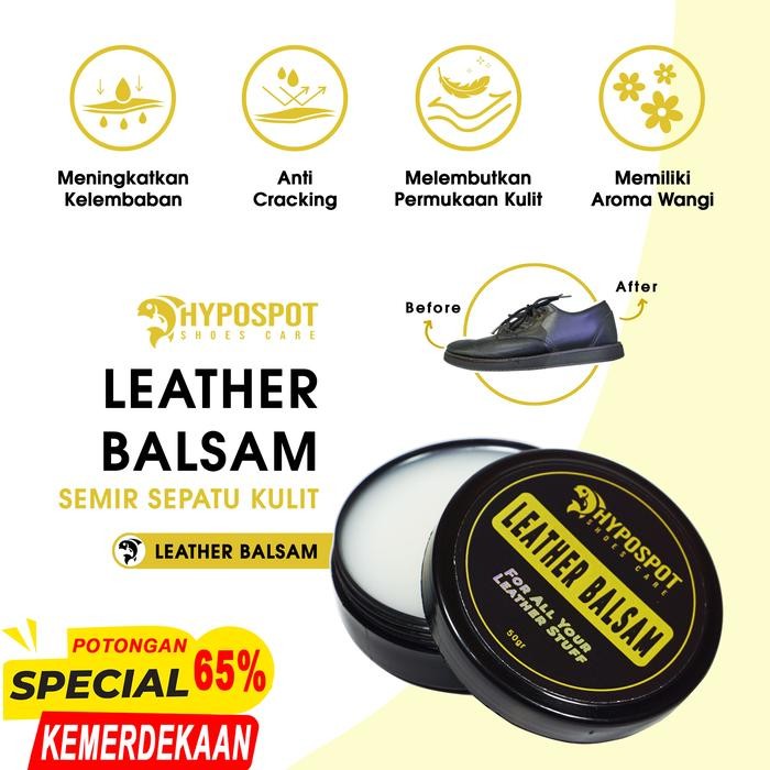 fwxh-Leather Balsam Hypospot - Semir Sepatu Kulit Semua Warna - Pembersih Sepatu Kulit -