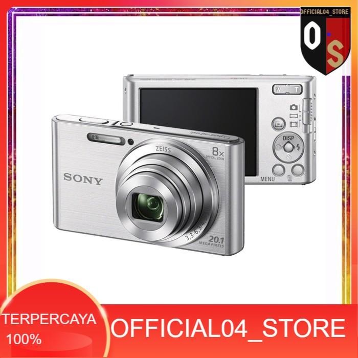 SONY Cyber-shot DSC-W830 SILVER (Resmi) ZEISS LENS PocketCamera 20.1MP