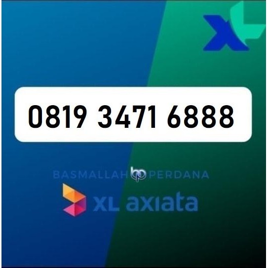 Nomor Cantik XB19 3471 6888 Perdana XL 4G 5G YOP925